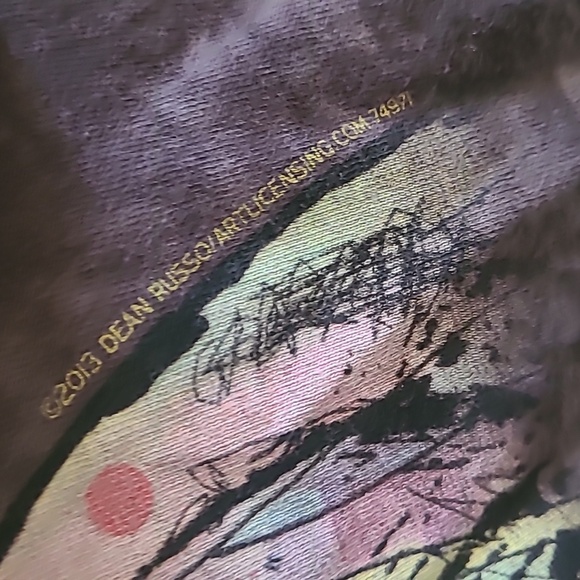 The Mountain Vintage Tie-Dye Pitbull Dog Graphic Tee Sz M - Picture 4 of 4